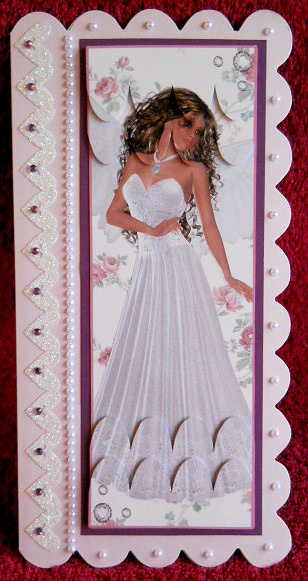 White Angel Large Dl Scallop Stacker Topper by Gail Pennycuick
