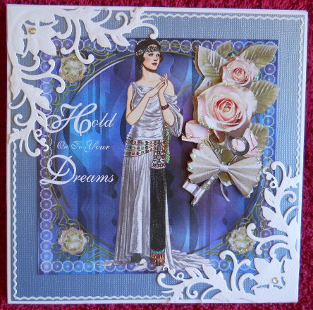 Hold Onto Your Dreams Card Topper & Decoupage by Gail Pennycuick