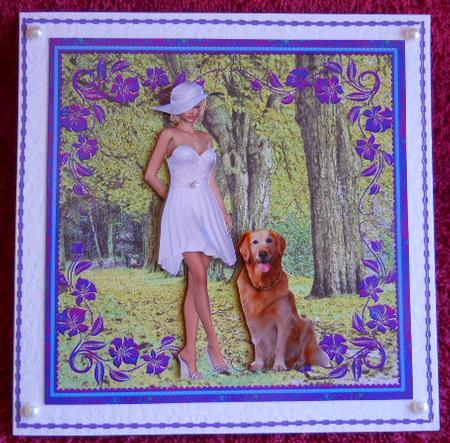 Woodland Dog Walk - Any Occasion by Gail Pennycuick