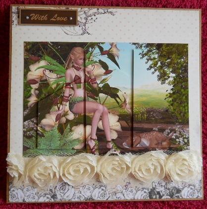 Fairy and Baby Deer Quick Card by Gail Pennycuick