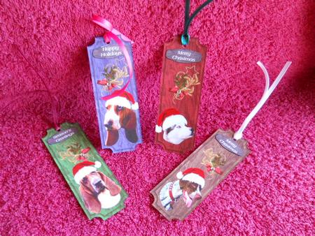 Christmas Gift Book Marks & Sentiment Tags by Gail Pennycuick