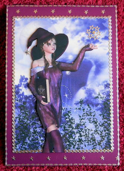 Teenage Witch A4 Card Front #3 by Gail Pennycuick