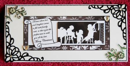 Hanging Up the Stockings Dl Card by Gail Pennycuick
