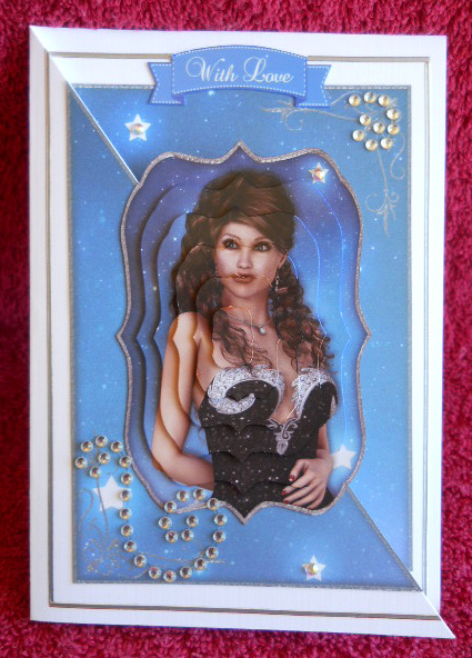 Starlight Beauty A5 Corner Card & Decoupage Mini Kit by Gail Pennycuick
