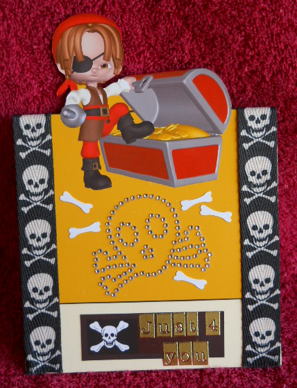 Pirates Treasure Over the Edge Card by Gail Pennycuick