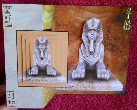 Egyptian Fold Back with Pyramid and 3D by Gail Pennycuick