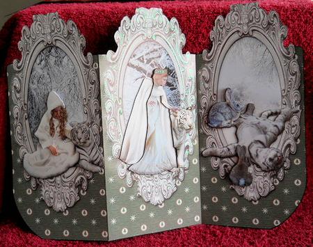 Christmas Delights 3D Tri-fold Card & Envelope by Gail Pennycuick