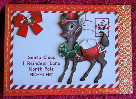 Letter to Santa, with Rudolph by Gail Pennycuick