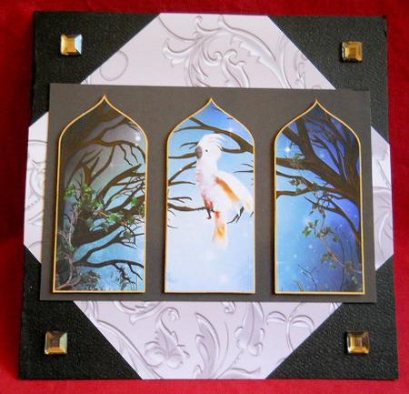 Cockatoo Arch Card Topper by Gail Pennycuick