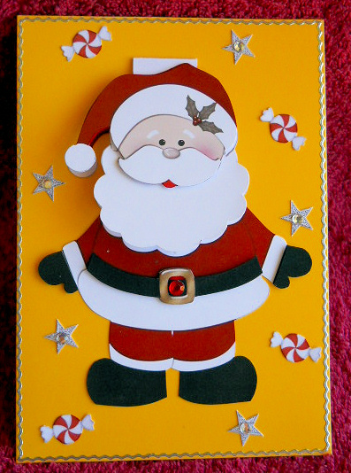 St. Nick Flip-up Card by Gail Pennycuick