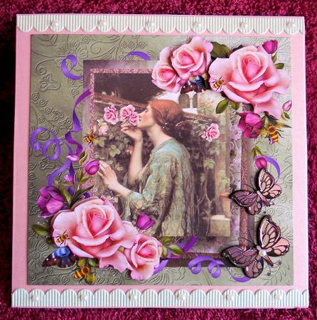 Natures Perfume the Rose Topper & Decoupage by Gail Pennycuick