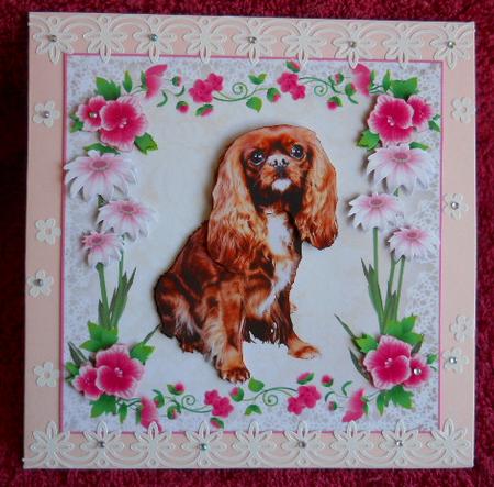Daisy Mae Needs a Home Card Topper & Decoupage by Gail Pennycuick