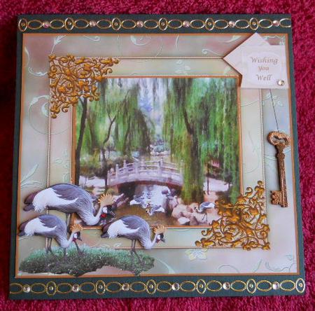 The Key to Nature's Beauty Card Topper by Gail Pennycuick