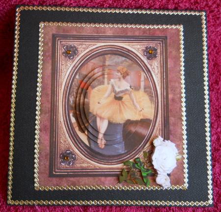 Circus Show Night Topper & Pyramid & Decoupage by Gail Pennycuick