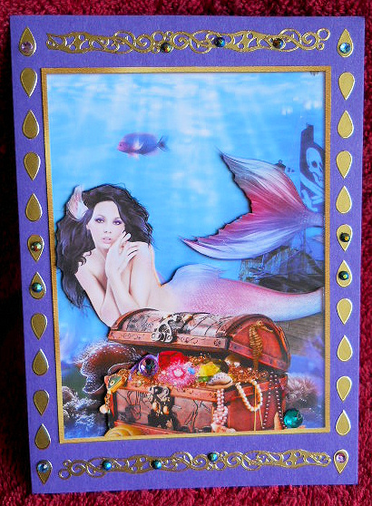 Mermaid Treasure and Old Love Letter Toppers by Gail Pennycuick
