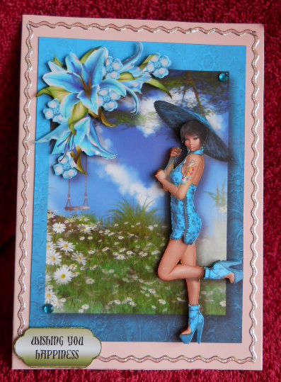 Asian Inspirations Turquoise Lilies by Gail Pennycuick