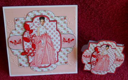 Shaped Layered Card - 1962 Evening Gown by Gail Pennycuick