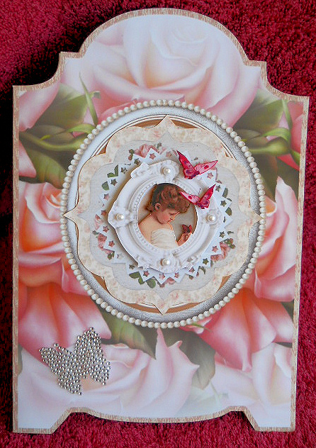 Vintage Cutie with Butterfly by Gail Pennycuick