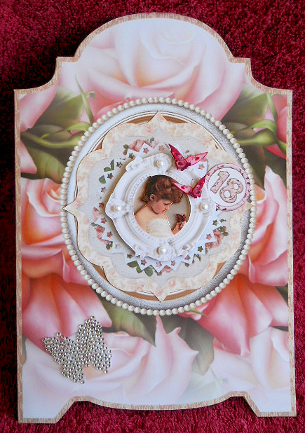 Numbers 18 and 21 Circle Embellishments by Gail Pennycuick