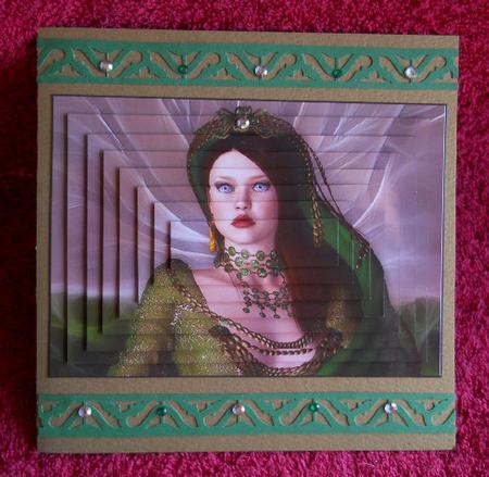Medieval Queen A5 Pyramage Card Kit by Gail Pennycuick