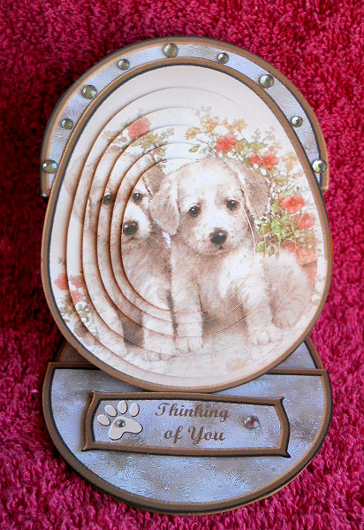 Puppies Easel Card Kit by Gail Pennycuick