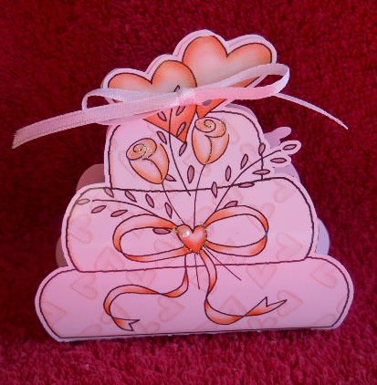 Wedding Cake Shaped Treat or Favour Box Sheet 2 by Gail Pennycuick