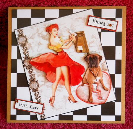Checkered Black and White Background by Gail Pennycuick