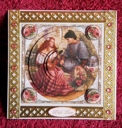 Vintage Lovers with Round Pyramid Layers by Gail Pennycuick
