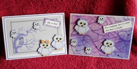 Cute Hoot & Little Hoot Owls Decoupage Designs by Gail Pennycuick