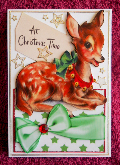 Sweet Litle Deer with Bells Over the Edge by Gail Pennycuick