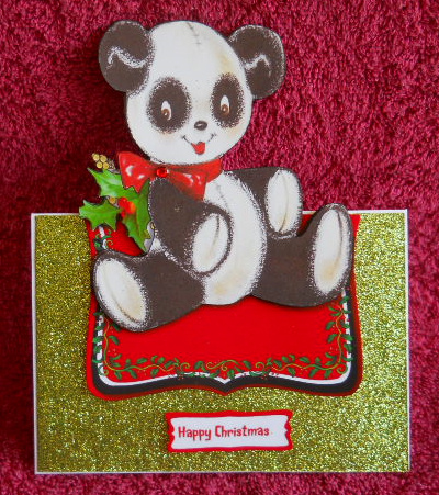 Over the Edge Christmas Panda by Gail Pennycuick