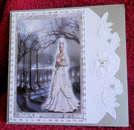 Silver Queen A5 Pyramid Topper by Gail Pennycuick