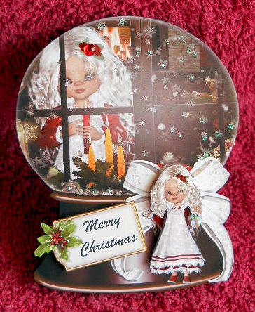 Christmas Window Scene Snow Globe Card Kit by Gail Pennycuick