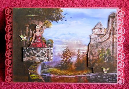 Pixie Queen Shadow Box Card & Belly Band by Gail Pennycuick