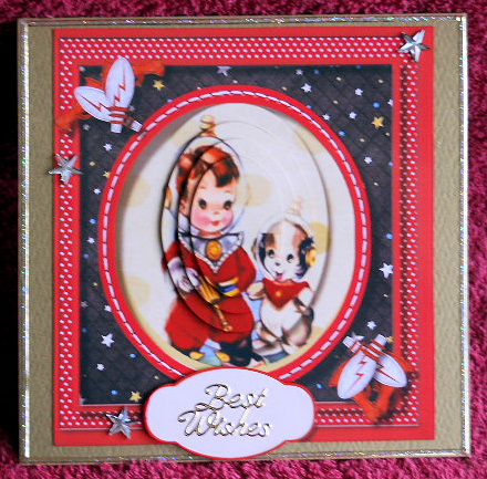 Vintage Spaceboy and His Dog  by Gail Pennycuick