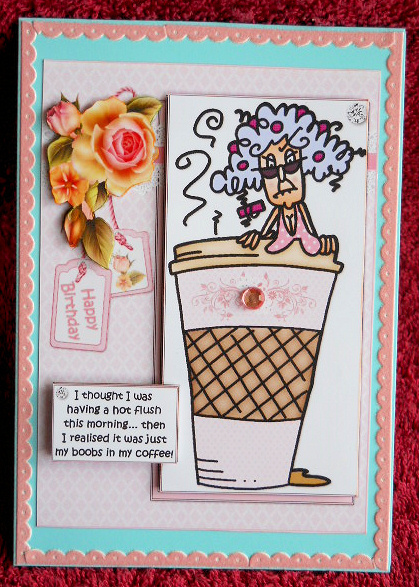 Stella and Her Morning Coffee Quick Card by Gail Pennycuick