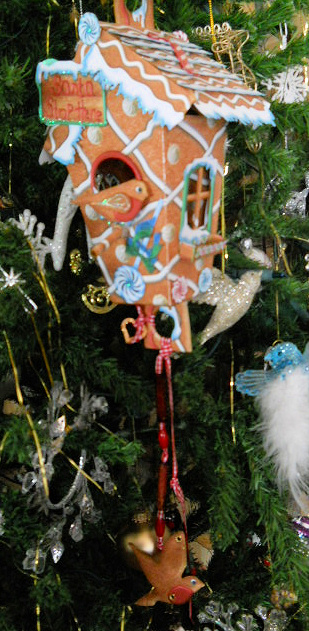 Gingerbread Cookie Hanging Birdhouse/treat Box Decoration by Gail Pennycuick