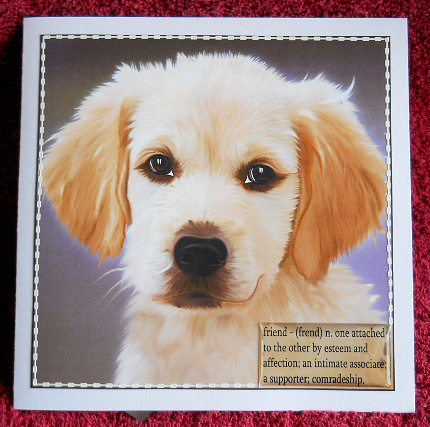 Golden Retriever Puppy Topper by Gail Pennycuick
