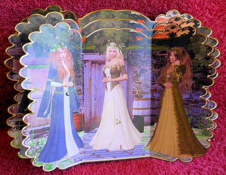Scalloped Layered Gatefold - the Walled Garden by Gail Pennycuick