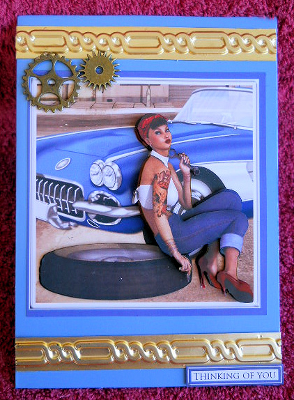 Pin Up and Vintage Car by Gail Pennycuick