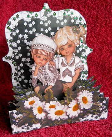 Young Love Series - Pop Out - Black & White by Gail Pennycuick