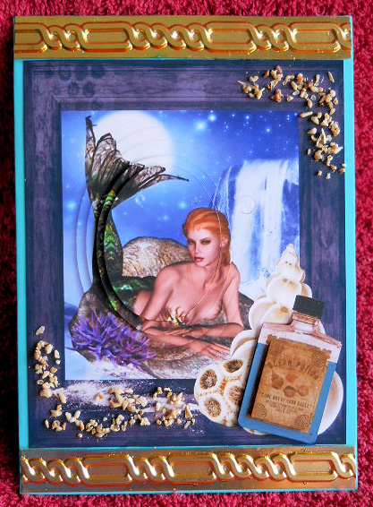 Ocean Potion Mermaid Topper with Pyramid Layers by Gail Pennycuick