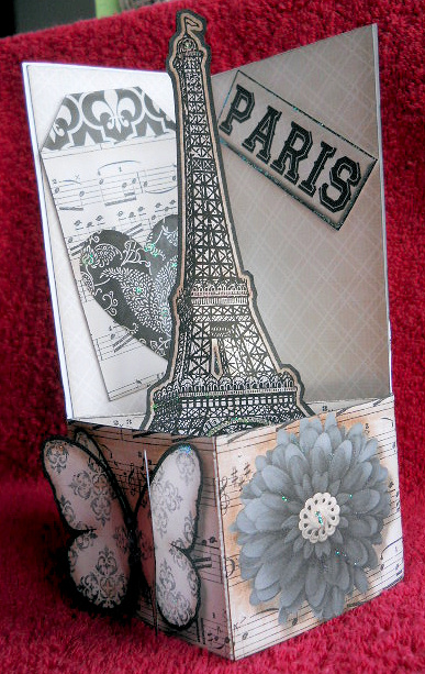 Pop Out Box Card Paris by Gail Pennycuick