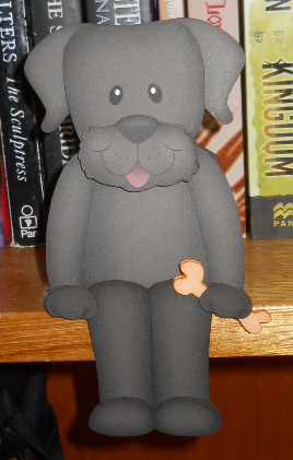 3D on the Shelf Card Kit - Little Dog Chip by Gail Pennycuick