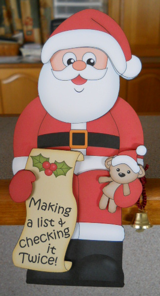 3D on the Shelf Card Kit - Christmas Santa's List by Gail Pennycuick