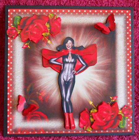 Super Woman Card Front Kit by Gail Pennycuick