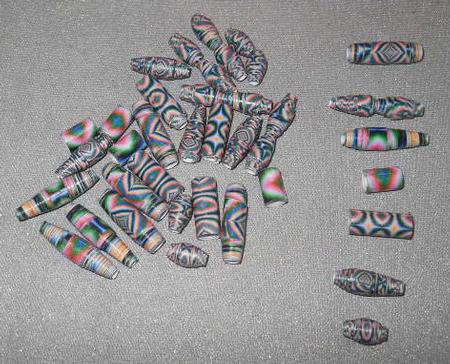 Coordinated Bead Sampler #5 by Gail Pennycuick