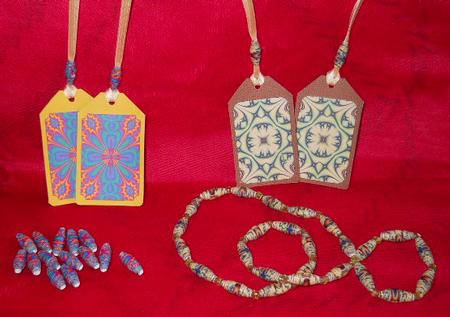 Gift Tags & Paper Beads Mini-kit #4 by Gail Pennycuick