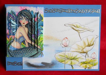 2 A5 Backgrounds for Your Decoupage Ladies & Rubber Stamps by Gail Pennycuick