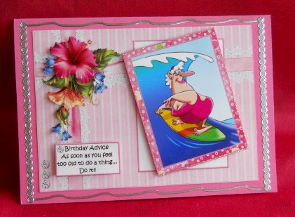 Mildred Has Birthday Advice Quick Card by Gail Pennycuick